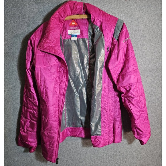 Columbia Jackets & Blazers - Columbia womens jacket L Omni Heat Shield Advanced Repellency Pink Coat